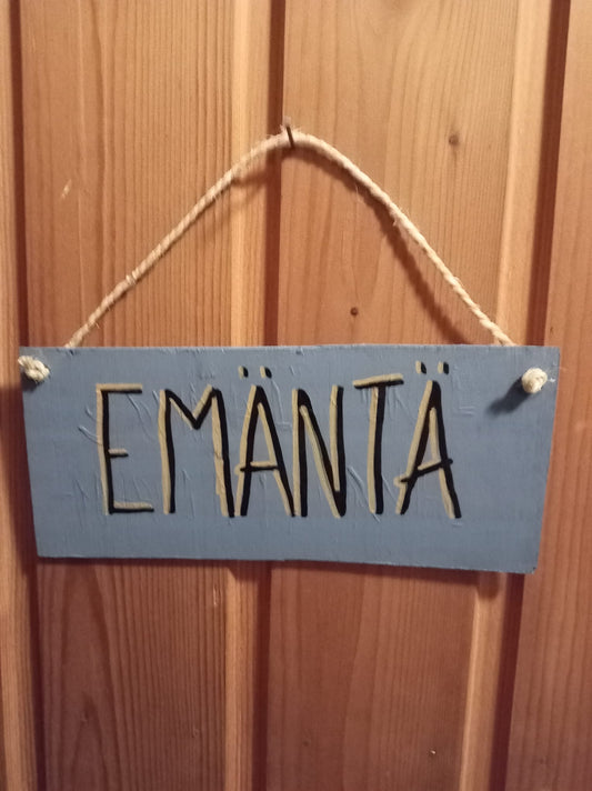 Käsin maalattu akryyliväreillä