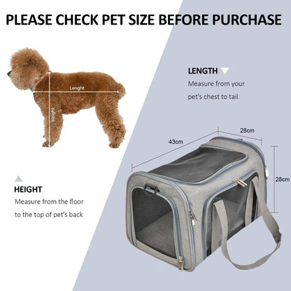 Pet carrier backpack interior view - removable fleece pad and spacious design