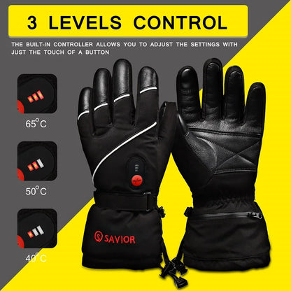Rechargeable Heated Gloves - Winter Thermal Gloves for Skiing & Outdoor