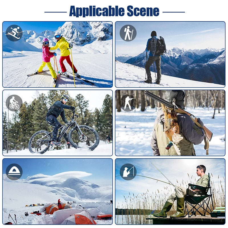 Rechargeable Heated Gloves - Winter Thermal Gloves for Skiing & Outdoor