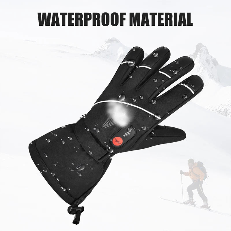 Rechargeable Heated Gloves - Winter Thermal Gloves for Skiing & Outdoor