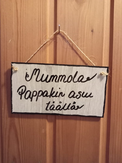 Much Ado About Nothing - Handmade Sign- Käsintehty pärekyltti