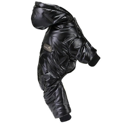 Waterproof Dog Winter Jumpsuit - Warm Hooded Coat for Small Dogs