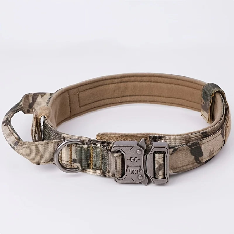 Military Dog Collar - Multicolor Camouflage Pattern
