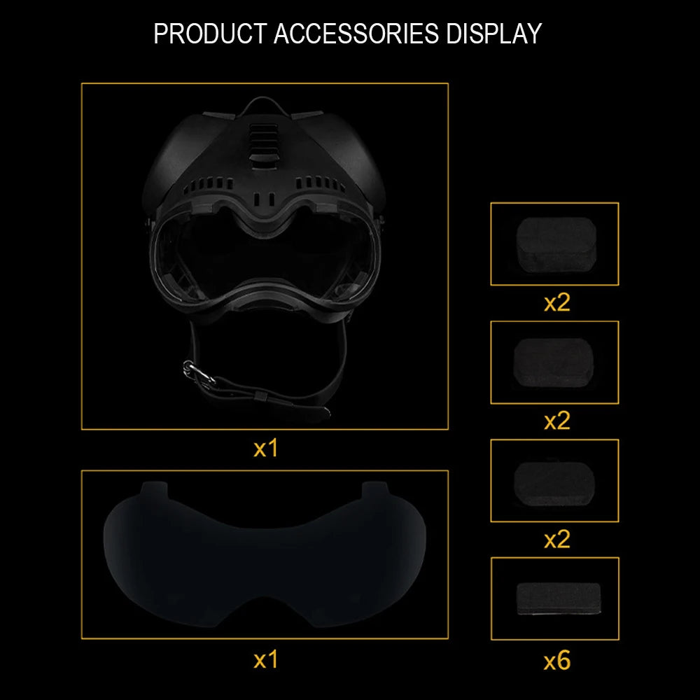 Nablit Joe K9 Tactical Dog Helmet with Goggles - Protective Military Training Helmet for German Shepherd & Malinois