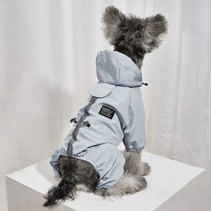 Waterproof Dog Coat - Blue on Chihuahua
