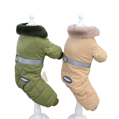 Waterproof Dog Winter Jumpsuit - Warm Hooded Coat for Small Dogs