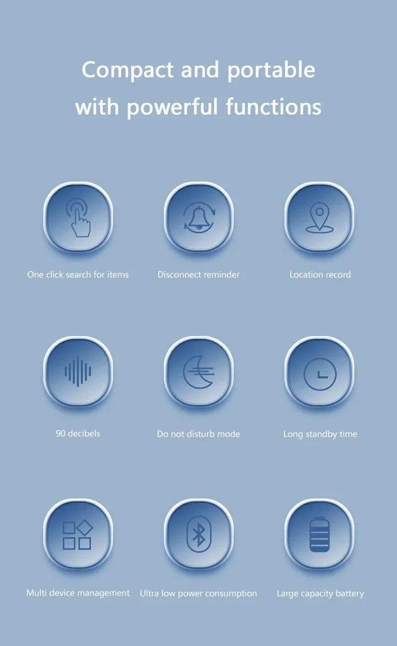 Nablit Joe GPS Tracker - Smart Bluetooth Anti-Lost Device for Pets, Keys & Valuables