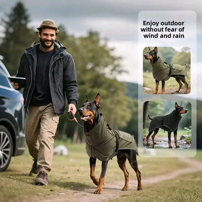 Koiran Sadetakki - Vedenpitävä Tuulitakki Isot Koirat