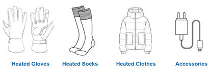 Rechargeable Heated Gloves - Winter Thermal Gloves for Skiing & Outdoor