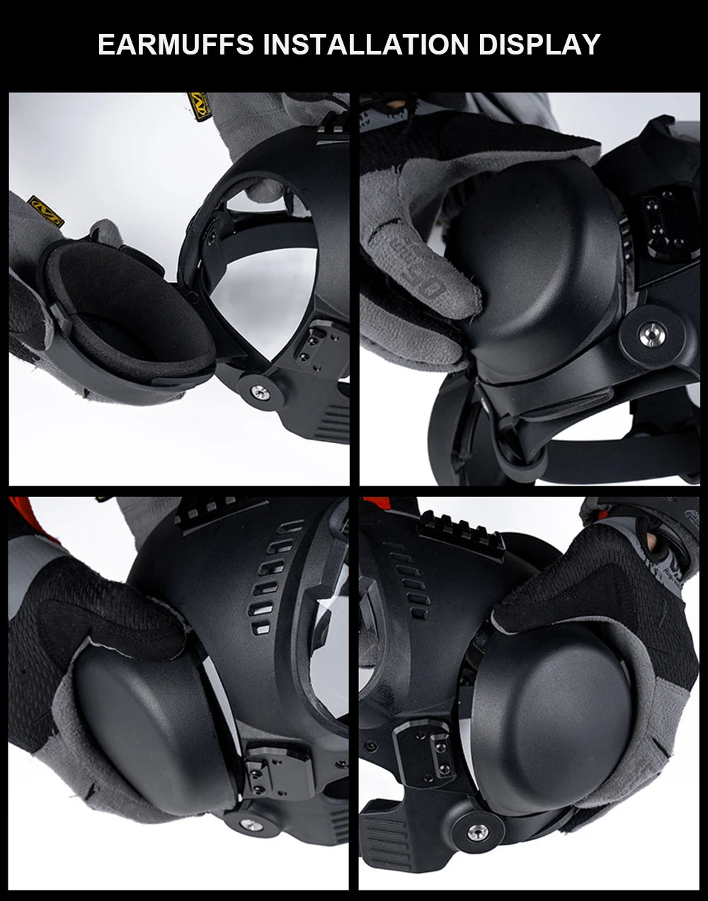 Nablit Joe K9 Tactical Dog Helmet with Goggles - Protective Military Training Helmet for German Shepherd & Malinois