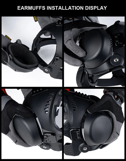 Nablit Joe K9 Tactical Dog Helmet with Goggles - Protective Military Training Helmet for German Shepherd & Malinois