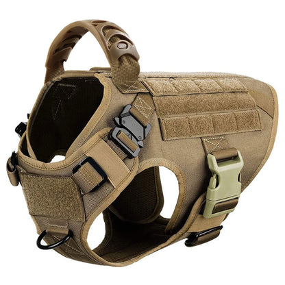 Heavy-duty tactical harness for working dogs – training vest