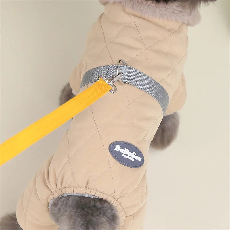 Waterproof Dog Winter Jumpsuit - Warm Hooded Coat for Small Dogs