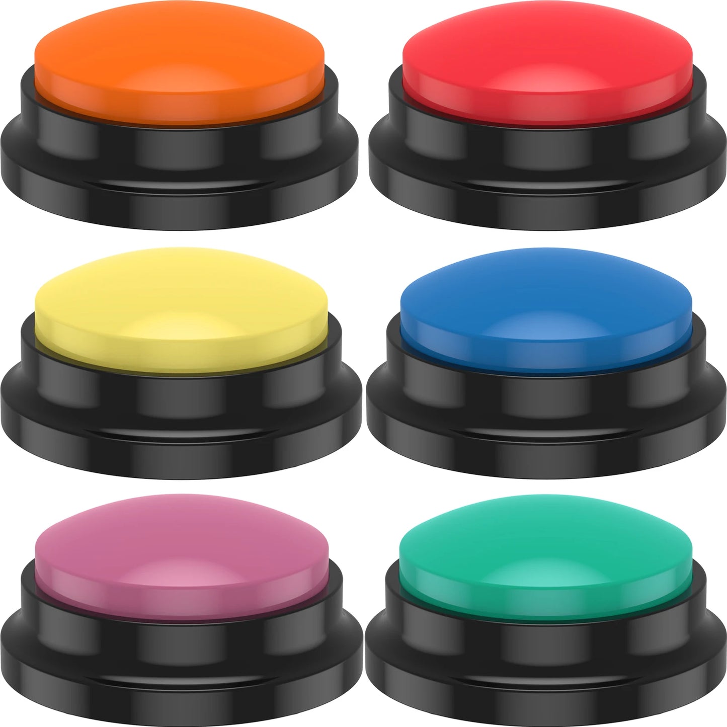 Dog Communication Buttons - Voice Recording Training Buzzer (4/6 Pcs)