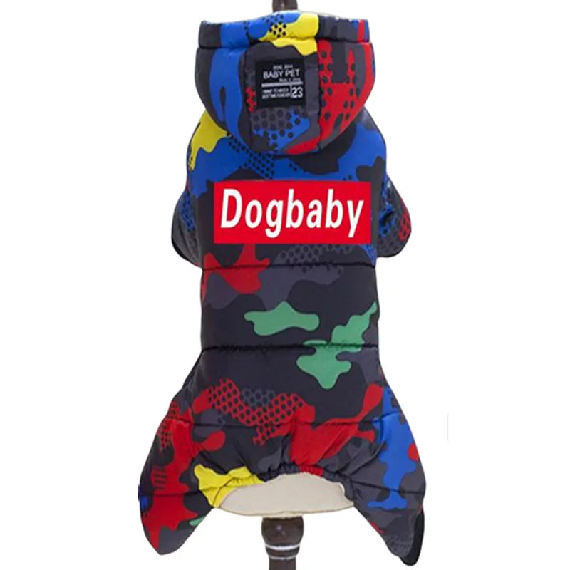 Waterproof Dog Winter Jumpsuit - Warm Hooded Coat for Small Dogs