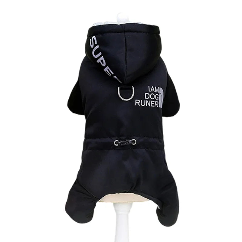 Waterproof Dog Winter Jumpsuit - Warm Hooded Coat for Small Dogs