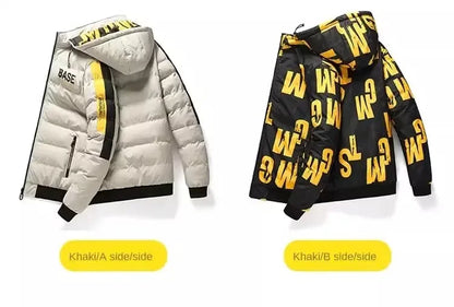 Nablit Joe Men's Winter Padded Jacket - Warm Hooded Down Coat