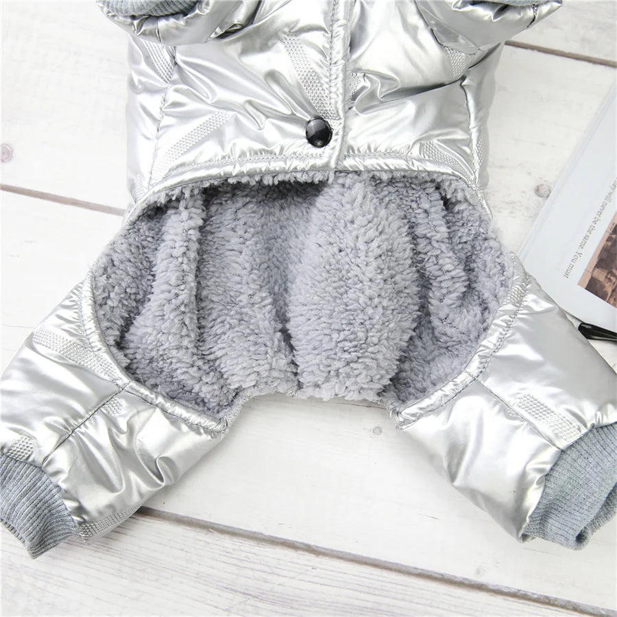 Waterproof Dog Winter Jumpsuit - Warm Hooded Coat for Small Dogs