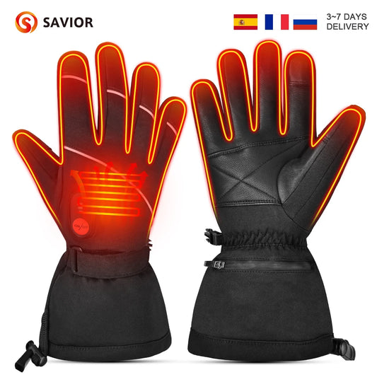 Rechargeable Heated Gloves - Winter Thermal Gloves for Skiing & Outdoor