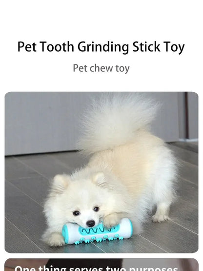 Dog Dental Chew Toy - Teeth Cleaning Bone Toothbrush