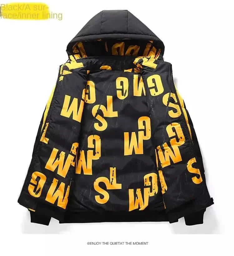 Nablit Joe Men's Winter Padded Jacket - Warm Hooded Down Coat