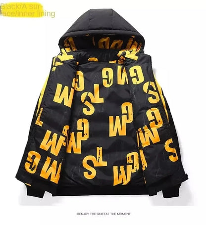 Nablit Joe Men's Winter Padded Jacket - Warm Hooded Down Coat