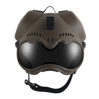 Nablit Joe K9 Tactical Dog Helmet with Goggles - Protective Military Training Helmet for German Shepherd & Malinois