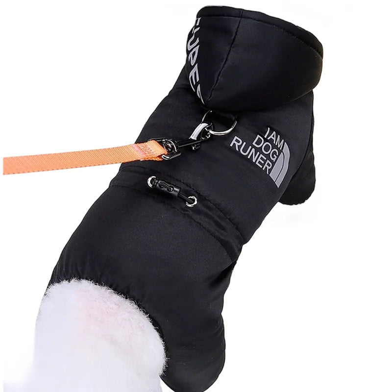 Waterproof Dog Winter Jumpsuit - Warm Hooded Coat for Small Dogs