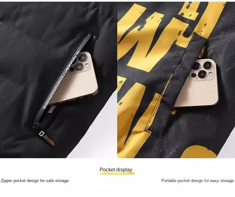 Nablit Joe Men's Winter Padded Jacket - Warm Hooded Down Coat