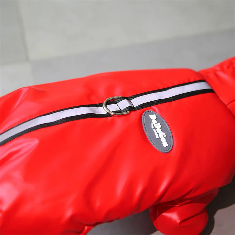 Waterproof Dog Winter Jumpsuit - Warm Hooded Coat for Small Dogs
