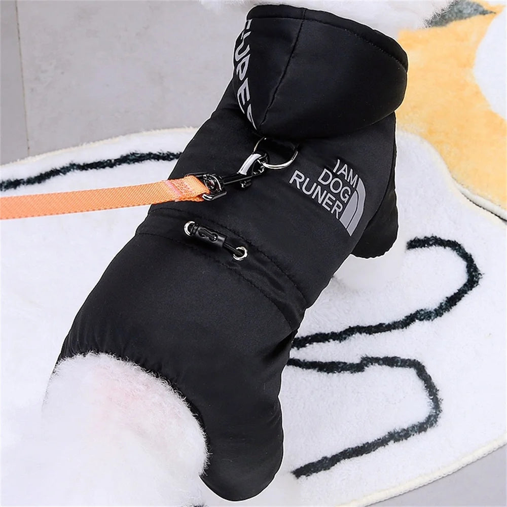 Waterproof Dog Winter Jumpsuit - Warm Hooded Coat for Small Dogs