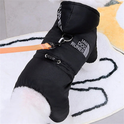Waterproof Dog Winter Jumpsuit - Warm Hooded Coat for Small Dogs