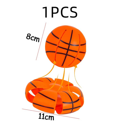 Kids and pets playing with flying saucer