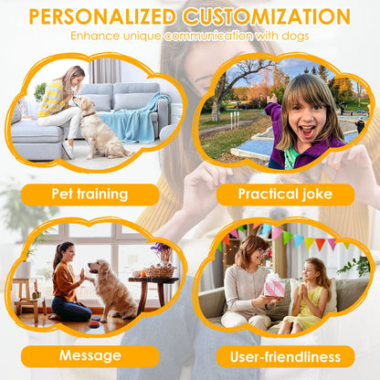 Dog Communication Buttons - Voice Recording Training Buzzer (4/6 Pcs)