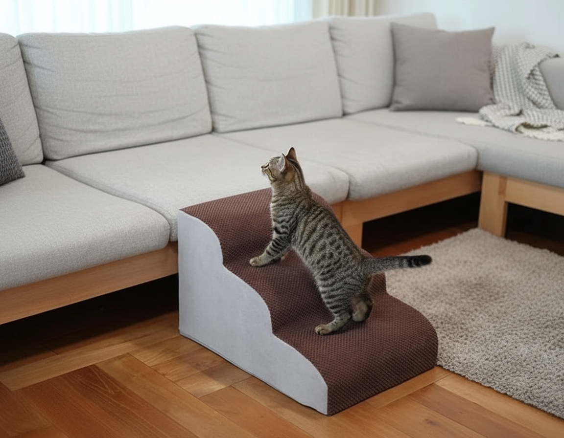 Dog Stairs - Non-Slip Surface Detail